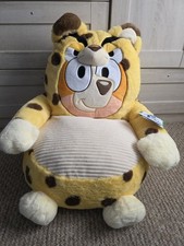 Bluey Bingo Leopard Zoo Safari Super Soft Plush Chair 
