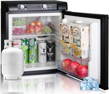 SMAD 40L 3 Way Camping Fridge 240V/12V/Gas Caravan Motorhome Van Refrigerator RV