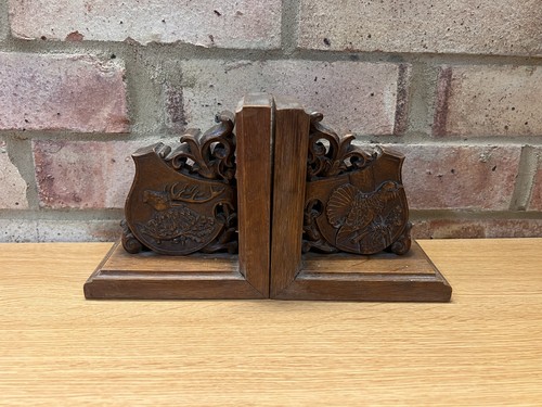 Vintage wooden carved - carved, book