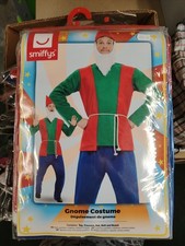 Mens Adult Garden Gnome Dwarf Elf Fancy Dress Costume Pantomime Book Day L