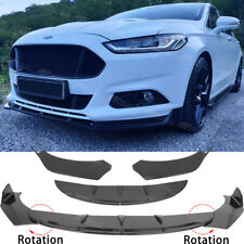 For Ford Mondeo MK3 MK4 Gloss Black Front Bumper Splitter Spoiler Lip Body Kit