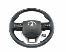 STEERING-WHEEL-TOYOTA-HILUX-REVO-2015-GENUINE-BLACK-WOOD-BLACK-LEATHER  STEERIN