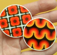 Vintage Retro Pattern Fridge