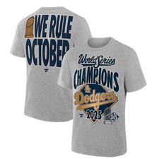 DODGERS CHAMPIONSHIP WORLD SERIES 2025 MEN'S SIZES 100% SILK SCREEN