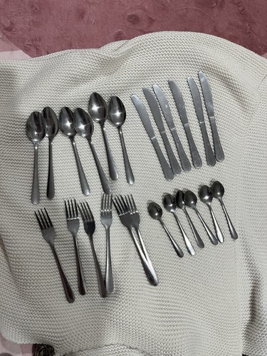 Stainless steel cutlery set - stainless,