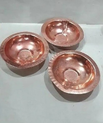 Copper pooja diya inch for - pooja, 2.5