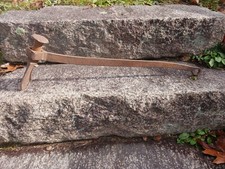 BEAUTIFUL ANTIQUE SHIPWRIGHT HAWSING FORGED IRON DECK CAULKING TOOL 1800's