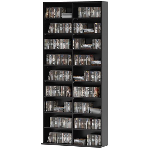 Homcom dvd storage unit - cd/dvd,