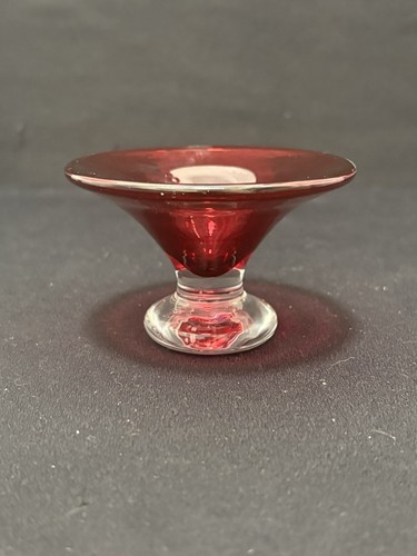 Bristol glass signed - signed, red