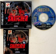 SNATCHER - SEGA MEGA-CD GAME (1994 RARE Original Complete with Booklet PAL) NM*