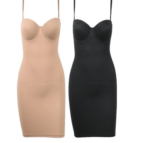 Women seamless full slip built - full,