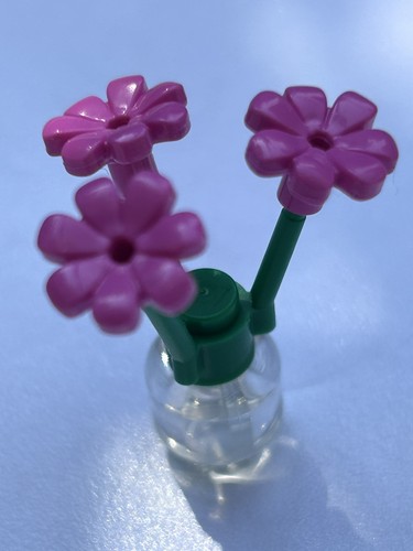 Lego pink flowers vase for - flowers,