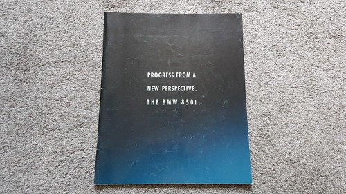 Bmw 850i sales brochure - brochure, 1989-
