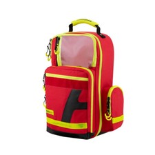 Medical Backpack Emergency Paramedic Bag Red Large 23 Litre Polyester Empty