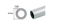 Aluminium Round Tube / Pipe - 1 METER / 39.37 inches LONG VARIOUS SIZES