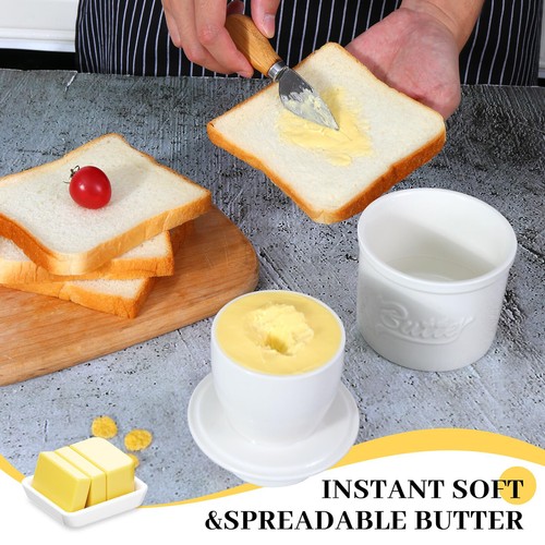 Ceramic butter crock - ceramic,