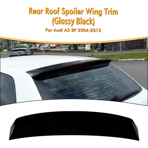 Car gloss black rear spoiler - car,