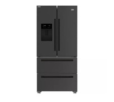 BEKO Pro HarvestFresh GNE460520DVPZ Fridge Freezer - Black Steel