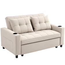 HOMCOM 2 Seater Pull Out Sofa