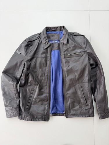 Superdry leather jacket xxl - superdry,