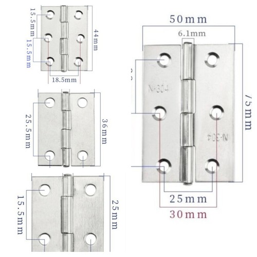 Pair quality hinges - pair, small