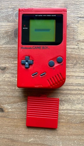 Red original nintendo gameboy - red,