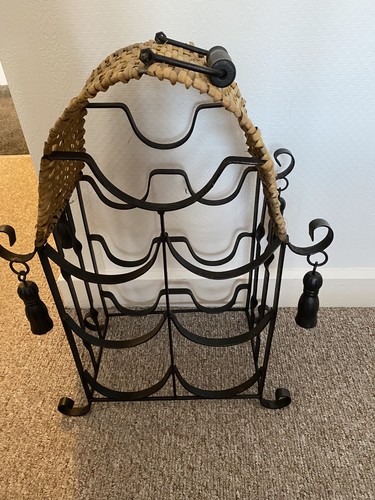 Vintage bottle wrought iron - 7,