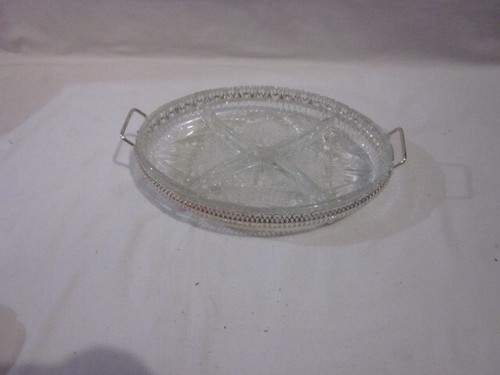 Glass serving tray with - glass, 4
