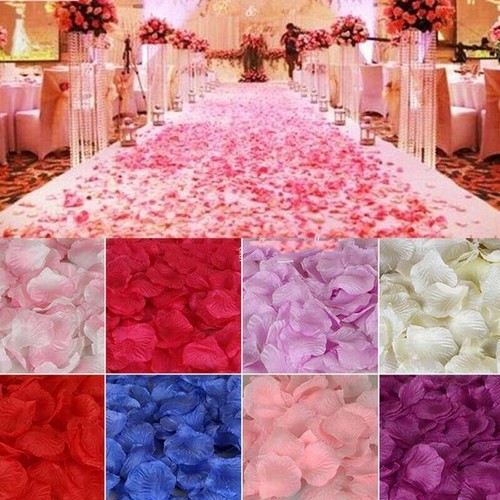Silk rose petals - silk,