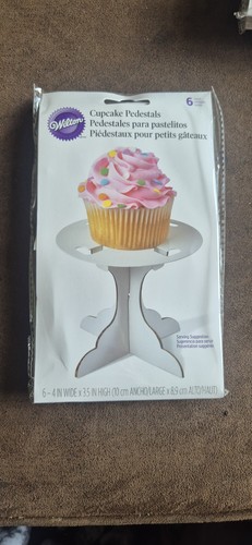 Pack white cardboard - 6, cupcake