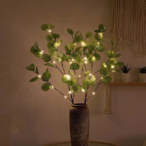 3pcs led eucalyptus branch - 3pcs,