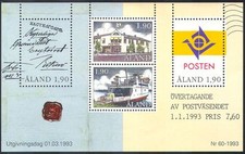 Aland 1993 Ship/Van/Post
