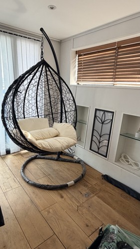 Hanging egg chair with stand - chair,