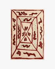 Nordic Knots Beige Rug - Hand