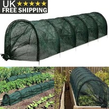 300cm Poly Tunnel Cloche Mini Green House Garden Grow Protect Plant Netting Kit