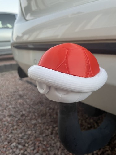 Red shell tow bar - shell, ball