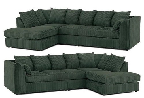 Jumbo cord corner sofa set - xl,