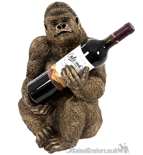 Bronze effect gorilla wine - bronze,