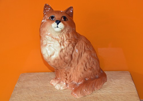Beswick ginger persian cat - ginger,