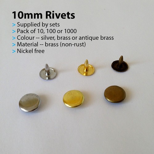 100 rivets fasteners - 10,,