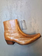 Sendra Boots Style light Brown Leather Western Cowboy Biker Boots size 44
