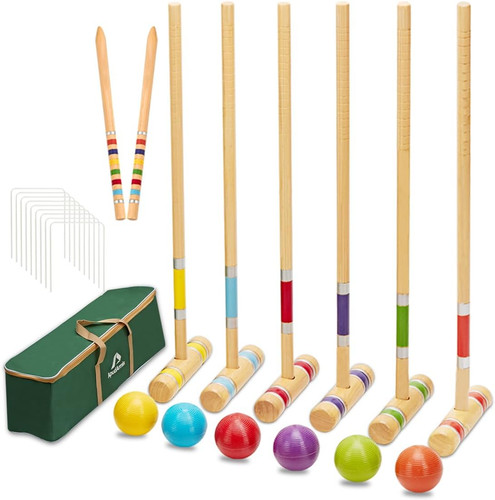Six player croquet set - croquet, 28in