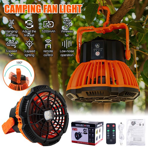 Portable camping fan - fan, led