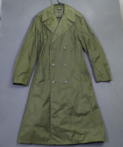 Military vtg raincoat men - military,