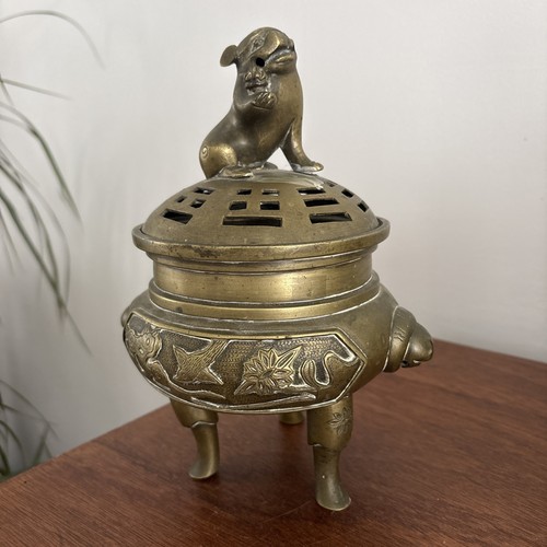Antique chinese foo dog bronze - antique,