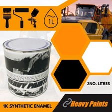 Hanix N Series N350 Digger Orange / Black & Cab White Paint Enamel 1 Litre Tins