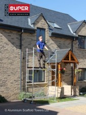 Home use Domestic DIY Aluminium scaffold tower 3.8m up to 6.8m reach heights 