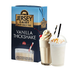 Jersey Dairy Vanilla Thickshake Mix 1lt  – Premium Milkshake Slush Machine Ninja
