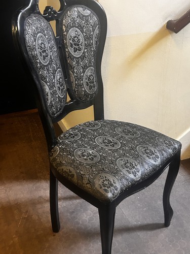Black silver ornate - ornate, french