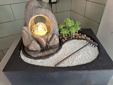 MENKIND- Well Being Zen Garden Water Fountain with LED Spinning Ball ( Indoor )